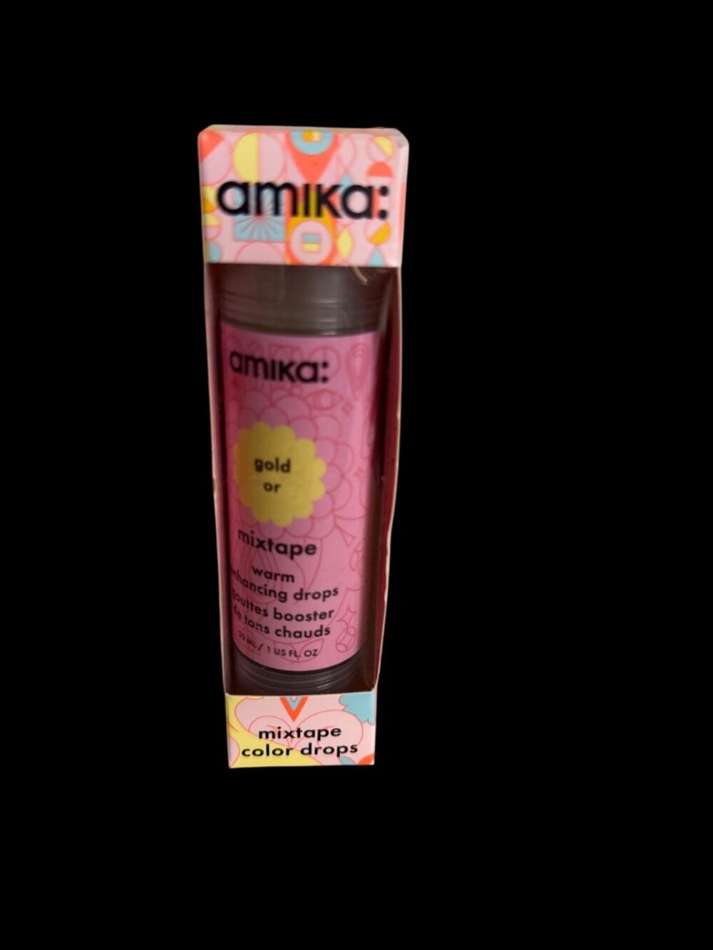 Amika Mixtape Color Drops Gold 1oz Customizable Hair Tone New